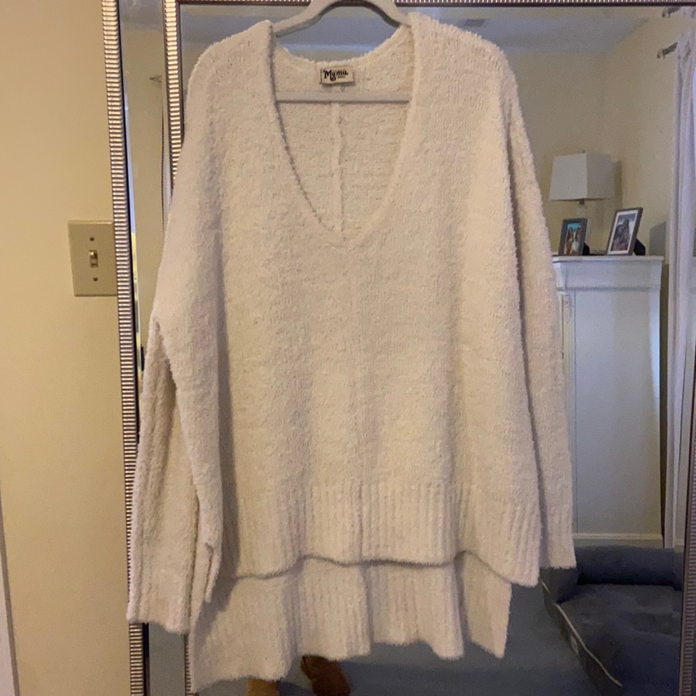 white / cream sweater